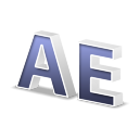 After Effects CS3 Text Only Icon